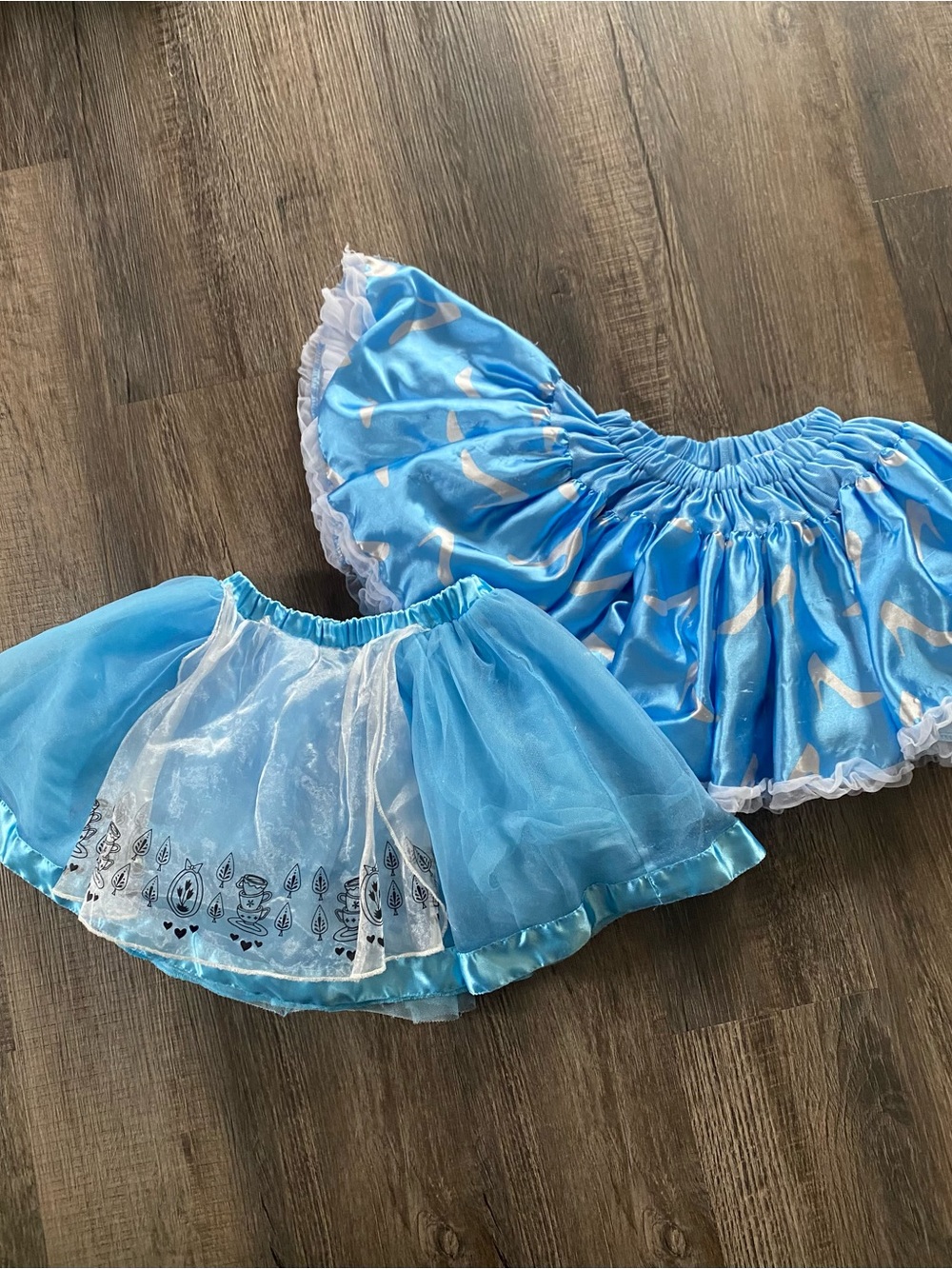 Disney Light Blue Layered Tutu Skirts Set
